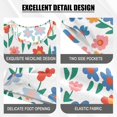 thumbnail image 4 of Flower Pattern Summer Pajama Set Soft Cotton Short Sleeve Sleepwear 2PCS Pajama Sets Breathable Lounge Set Size 8Y, 4 of 7