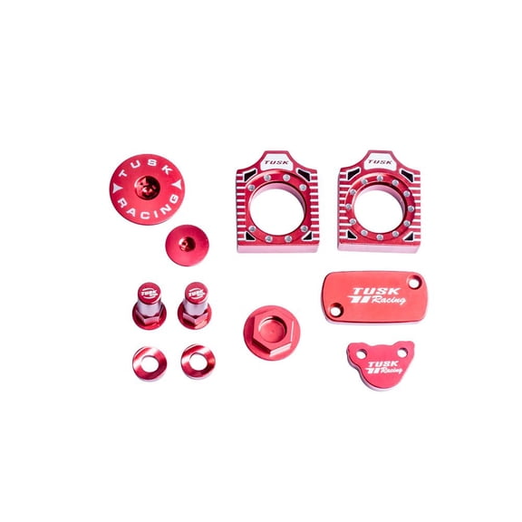 Tusk Billet Bling Kit Red Compatible with Honda CRF450R 2002-2008/CRF250R 2004-2008
