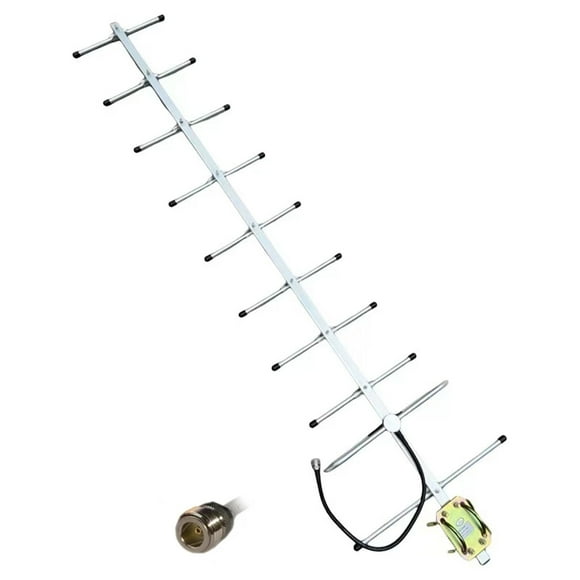 433MHz Outdoor Yagi TV Antenna with 14dBi Reception Range, New