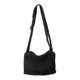 thumbnail image 1 of Bolso de hombro de mujer a la moda con cierre de cremallera y correa ajustable para el hombro. Negro, 1 of 8