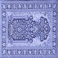 thumbnail image 1 of Ahgly Company Indoor Square Persian Blue Traditional Area Rugs, 4' Square, 1 of 4