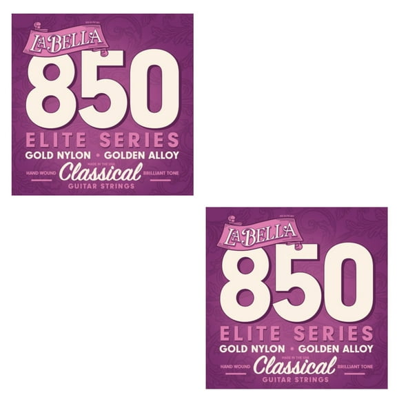 La Bella Guitar Strings 2-Pack Nylon #850 Gold Nylon Elite Golden Classical