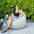 thumbnail image 4 of Big Joe Tuft Weatherproof Bean Bag Chair, Ceramic Intertwist, UV-Protected Fabric, 3 feet Teardrop, 4 of 7