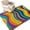 Deep Indigo, Sunset Orange, variant on Area Rugs 3'x5', Abstract Minimalist Art Carpet Runner Indoor Outdoor Rugs Home Decor Aesthetic, Colorful Fluid Wave Stripes Boho Non Slip Mats Washable Accent Rug for Living Room Bedroom
