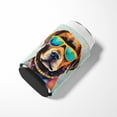 thumbnail image 3 of Chocolate Labrador Hippie Dawg Can or Bottle Hugger 3 in x 5 in, 3 of 5