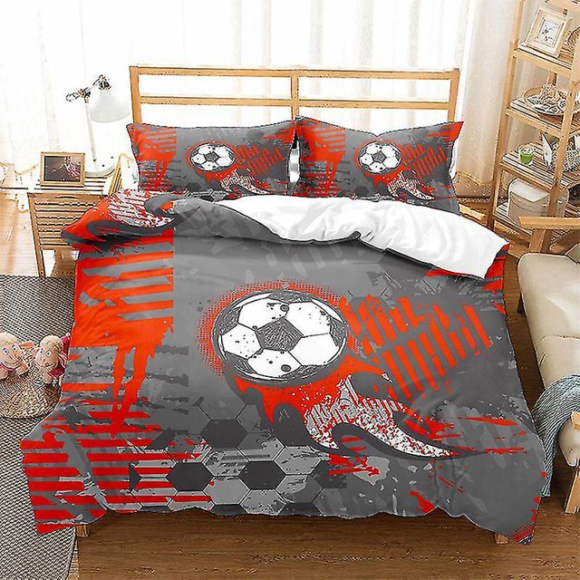Football Printing Bedding Set Baseball Soccer Basketball Pattern Duvet Cover Set Home Bedroom Decor Bed Linens Bedclothes