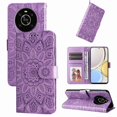 thumbnail image 1 of Funda tipo cartera GANGXUN para Honor X9 4G/5G , diseño girasol, cuero PU, soporte, cierre magnético, tarjetero, 1 of 5