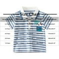 thumbnail image 4 of Cethrio Kids Boys Polo Shirts, Casual Striped Cotton Printed Summer Shirts Blue Size 2-3 T, 4 of 9
