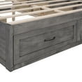 thumbnail image 5 of Bellemave Full Beds with 6 Storage Drawers, Wood Full Size Platform Bed Frame with Wood Slat Support, Rustic Style Storage Bed Frame Noise-Free, No Box Spring Needed（Antique Gray), 5 of 9