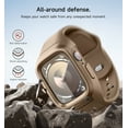 thumbnail image 4 of SURITCH Sport Band with Case for Apple Watch iWatch Series 9/8/7/6/5/4/SE2/SE 41mm 40mm, Soft Silicone Shockproof Protective, Brown, 4 of 5