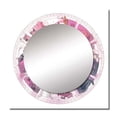 thumbnail image 2 of Designart "Third Eye Indigo Chakra Emblem" Christianism Square Mirror For Wall Decor - Large Pink Square Printed Wall Mirror Art - Square Traditional Mirror - Wall Mounted Square Large Mirror, 2 of 5