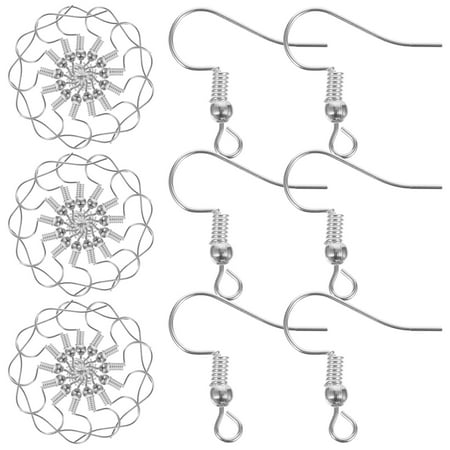 DIY Earring Hook Set Earrings Wire Ball Hooks Jewlery Smooth Pendant Jewelry Supplies Component Coil