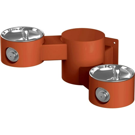 Elkay Lk4406 Wall Mounted Outdoor Bi-Level Drinking Fountain - Terracotta