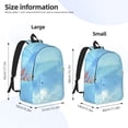 thumbnail image 4 of Daiia Sea and Fish Vintage Canvas Backpack for Men and Women ,Hiking Backpack,Travel Laptop Bag for School,Large Capacity Backpack, 4 of 8