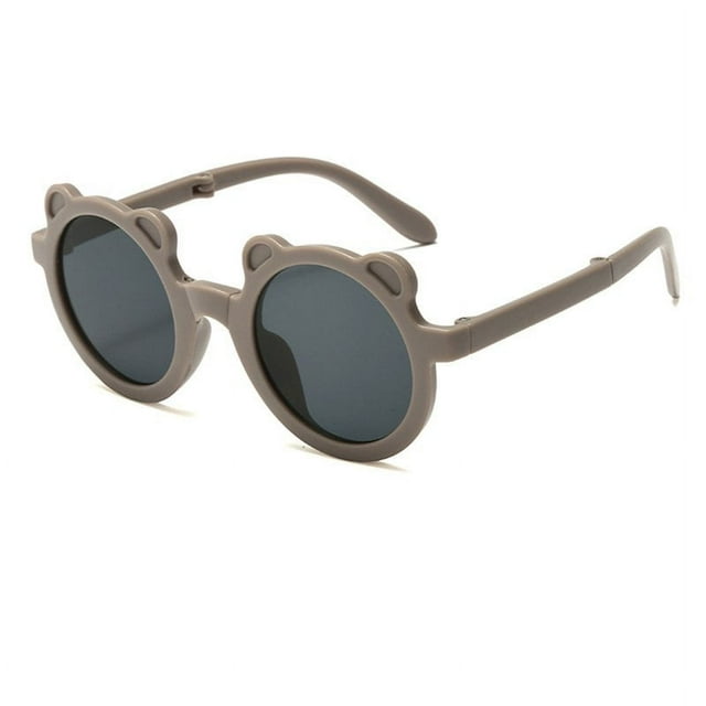 Lunettes de Soleil Pliables à Oreilles d'Ours pour Enfants, Lunettes de Soleil pour Enfants, Lunettes pour Bébé, Lunettes de Protection, Lunettes pour Enfants, Lunettes de Soleil Dessin Animé