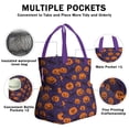 thumbnail image 3 of Halloween Pumpkin Bat Pattern Drawstring Lunch Bag Women - Drawstring Lunch Bag Insulated for Work Office - Stain-Resistant Large Lunchbags for Women with Multi-Pockets, 3 of 6