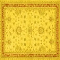 thumbnail image 1 of Ahgly Company Indoor Square Oriental Yellow Traditional Area Rugs, 8' Square, 1 of 4