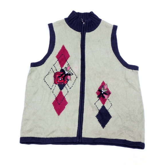 Vintage One of a kind Ugly Christmas Holiday Sweater Vest - Small