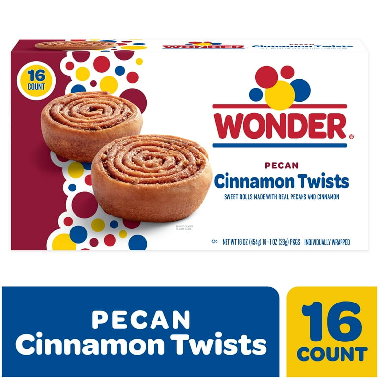 Wonder, Cinnamon Twist, 16 oz, Individually Wrapped Pecan Pastry