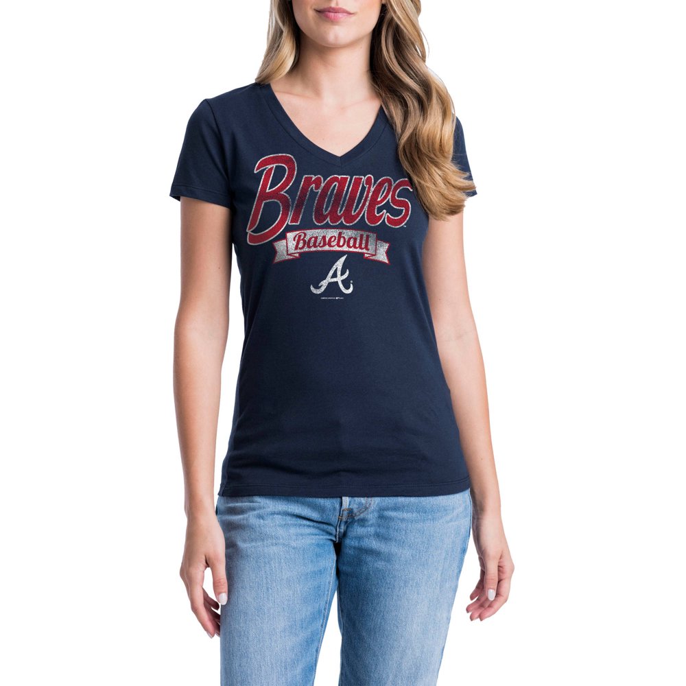 Atlanta Braves Womens Short Sleeve Graphic Tee