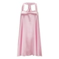 thumbnail image 5 of DHFJKG Womens Silk Nightgown Satin Spaghetti Strap Mini Sleep Dress Square Neck Solid Color Nightdress Summer Backless Trendy Home Clothes, 5 of 5