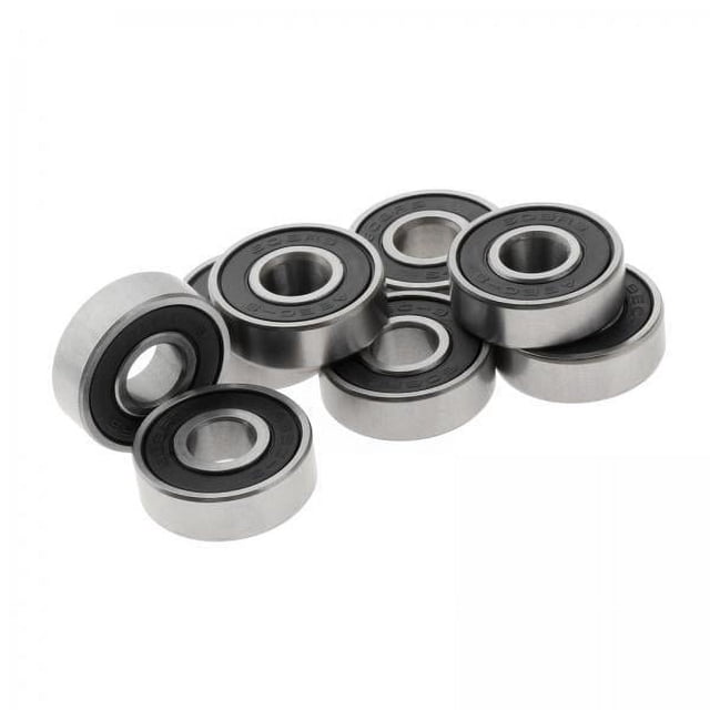 2x8 Piezas ABEC-9 Patineta Rodamiento Patines Rodillo Sellado Mantener Componente Negro