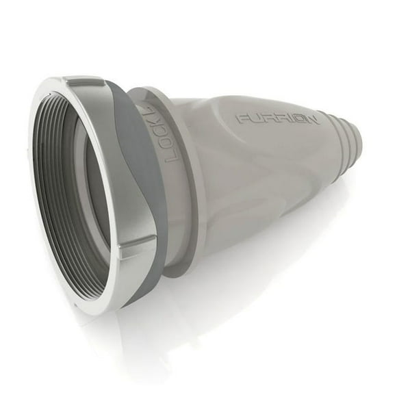 Furrion LLC Adaptateur de Cordon d'Alimentation F30CVL-SS pour Protéger les Connexions de l'Humidité; 30 Ampères Femelle; Couleur Titane; Vinyle Thermoplastique; avec Anneau de Verrouillage en Métal Fileté