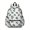 Tractor and Stars White Pattern, variant on Tractor and Trucks White Pattern Cute School Backpack with Padded Back and Adjustable Shoulder Straps 13.4"x11"x4.7"