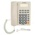 thumbnail image 2 of Corded Landline Telephone, Corded Phone Dual Interface Multifunction Caller ID Display Last Number   For Home White,Black, 2 of 8