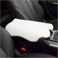 thumbnail image 1 of KAIYANG Cojín/funda para consola central, 29 x 19 cm, funda de piel de oveja de primera calidad, accesorios para el interior del coche para mujeres, color blanco, 1 of 4
