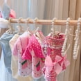 thumbnail image 5 of Clothes Hanger With Bow, Decorative Pearl Rack For Home Wardrobe, Elegant Clothing Organizer (Pink), 5 of 9