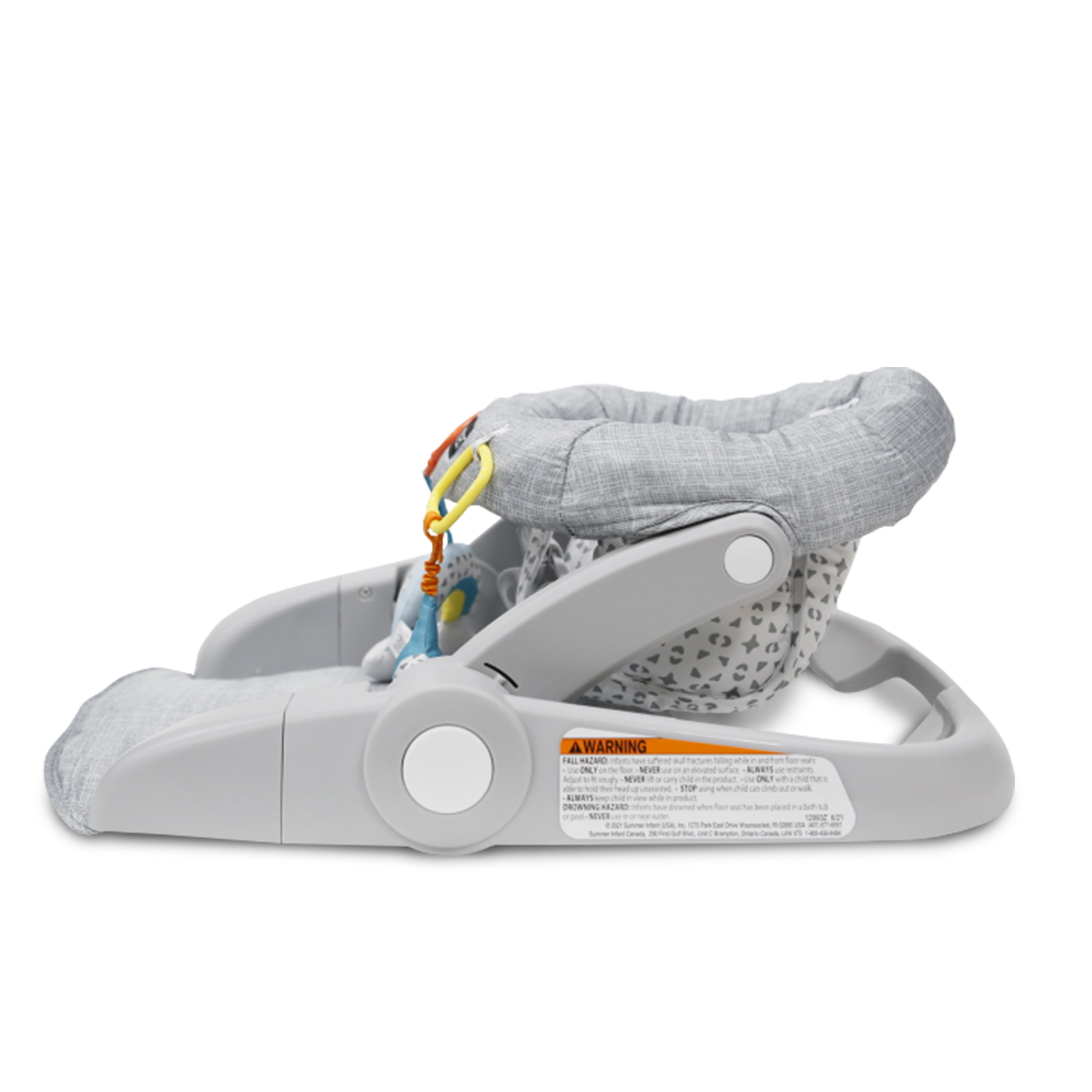 Summer by Ingenuity Learn-to-Sit 2-position Floor Seat – Heather Grey