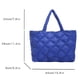 thumbnail image 4 of Bolsos Mujer Acolchado Hilo Bordado Tote Bag Ocio Diario (L) Azul, 4 of 8