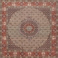 thumbnail image 1 of Ahgly Company Machine Washable Indoor Square Traditional Light French Beige Brown Area Rugs, 8' Square, 1 of 7