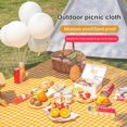 thumbnail image 4 of LCXmlly Tapis de Camping Extérieur avec Poignée Imperméable Lavable en Machine Pliable à Carreaux Portable Extérieur, 4 of 5