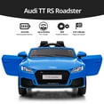 thumbnail image 3 of Outfunny Electric Car for Kids, Licensed Audi 6V Ride on Toy Car for Toddlers with Remote, Bluetooth - Blue, 3 of 8