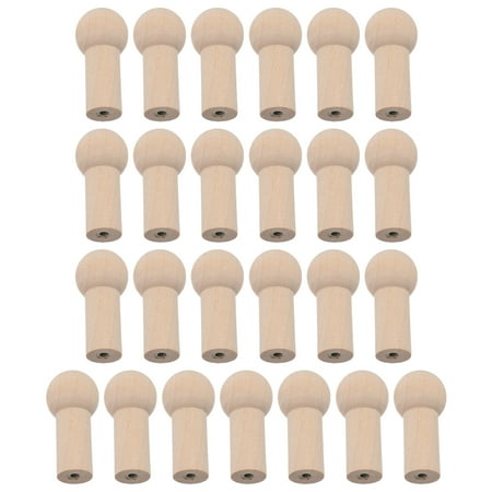 

25pcs Wooden Hook Accessories Wood Clothing Hooks Shaker Pegs 51mm*23mm*15mm