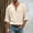 Khaki, variant on FRSASU Mens Linen Shirts Loose Fit Long Sleeve Basic T-Shirt Solid V Neck Hippie Yoga Pullover Tops White