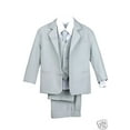 thumbnail image 3 of BABY, TODDLER & BOY WEDDING  PARTY FORMAL no tail TUXEDO SUIT LT. GRAY  S -20, 3 of 7