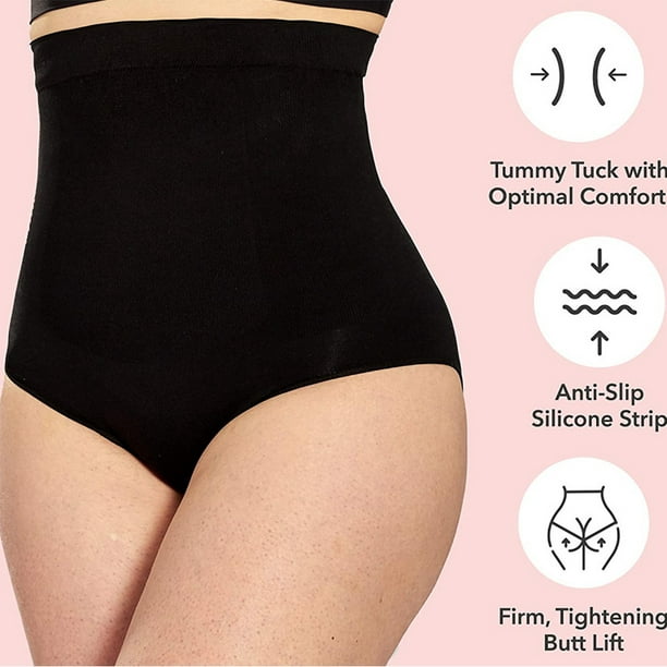 2 Pcs Shapewear For Women Tummy Control High Waist Panties Plus
