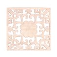 thumbnail image 1 of 1 Pce Coin Sculpté en Bois Onlay Carré Non Peint Applique Creuse Décorative pour Porte Lit (Style 2), 1 of 9