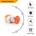 thumbnail image 6 of 2Pcs Red Mushroom Emergency Stop Shut Push Button Switch No + Nc 22Mm Cnc Gecko, 6 of 8