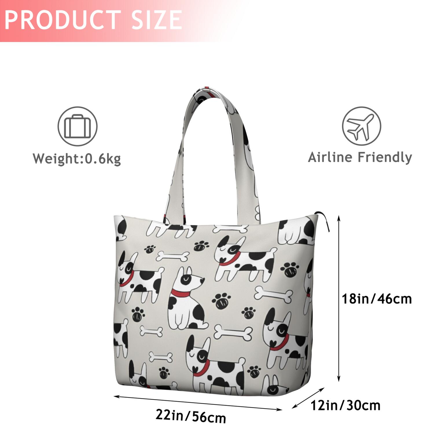 Bulldog Dog Travel Tote Bags for Women Carry On,Large Weekender Bags for Women Travel,Multi Functional Duffle Bag for Work,Shopping,Sports