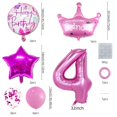 thumbnail image 2 of Globos HAUCIAJEIN Número 4 Rosa de 32" Set de Cumpleaños, 2 of 4