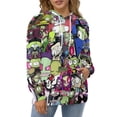 thumbnail image 5 of Invader Zim Hoodie 3D Print Pullover Hooded Long Sleeve Sweatshirts Tops Blouse with Pocket for Mens Womens, 5 of 8
