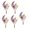 5, variant on 5Pieces Eid Theme Cake Toppers Set Party Supplies Elegant Cake Ornament Acrylic Texture for Creative Holiday Dessert