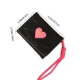 thumbnail image 3 of Cartera de cuero fina – Múltiples ranuras para tarjetas, cierre magnético • Cuerda de mano • PU impermeable y duradero • Diseño portátil y ligero • Negro, rosa, beige, verde – 4,2x3,2 pulgadas –, 3 of 8