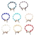 thumbnail image 4 of T-HOTLYST Crystal for Cross Bracelet Elastic Beads Stretch Rosary Bracelet with Crucifix and Miraculous Medal for Women Girls Jewe, 4 of 11