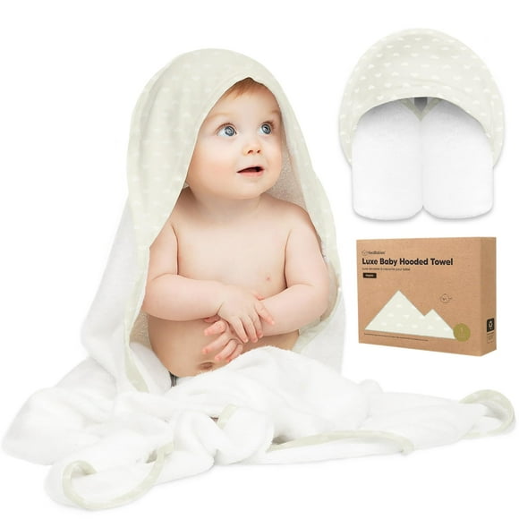 Toalla con Capucha para Bebé KeaBabies 89x89 cm Bambú Suave Arcoíris