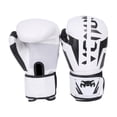 thumbnail image 2 of Guantes de boxeo profesionales Sonducket de cuero PU para entrenamiento de Kickboxing Karate 8 onzas blanco, 2 of 6
